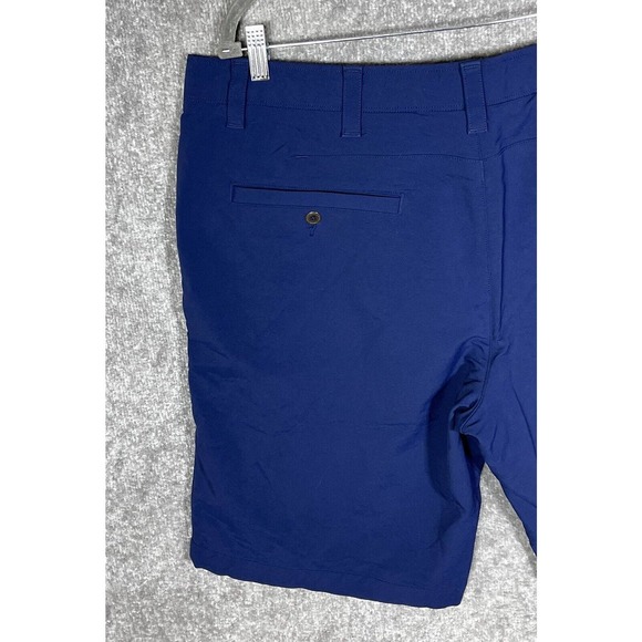Under Armour Heatgear Loose Chino Shorts Mens Size 40 Stretch Blue Pockets - Picture 8 of 11